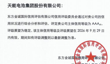 d88尊龙z6股份喜获最高信用评级AAA